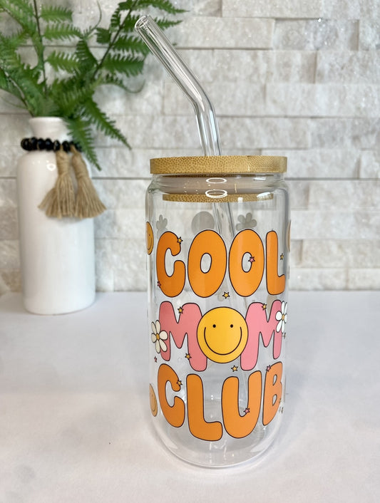 Cool Mom Club Glass Can