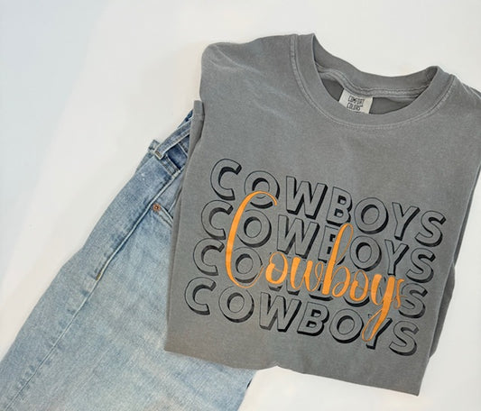 Stacked Cowboys Tee