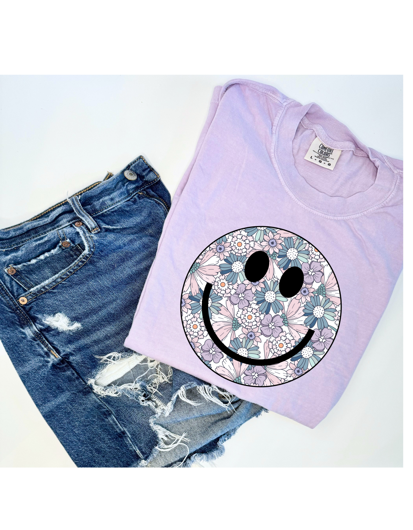 Purple Smiley Tee