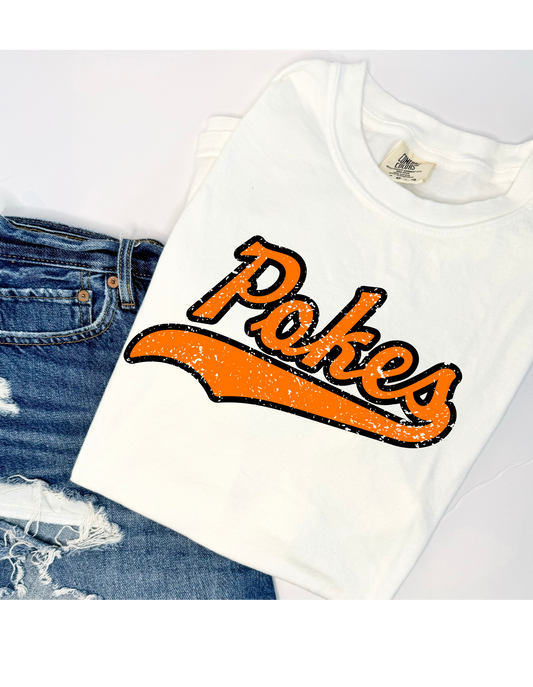 Pokes Distressed Tee